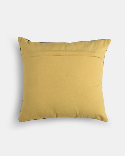 Green & Yellow Piping Cushion Cover  | 17 x 17 inches