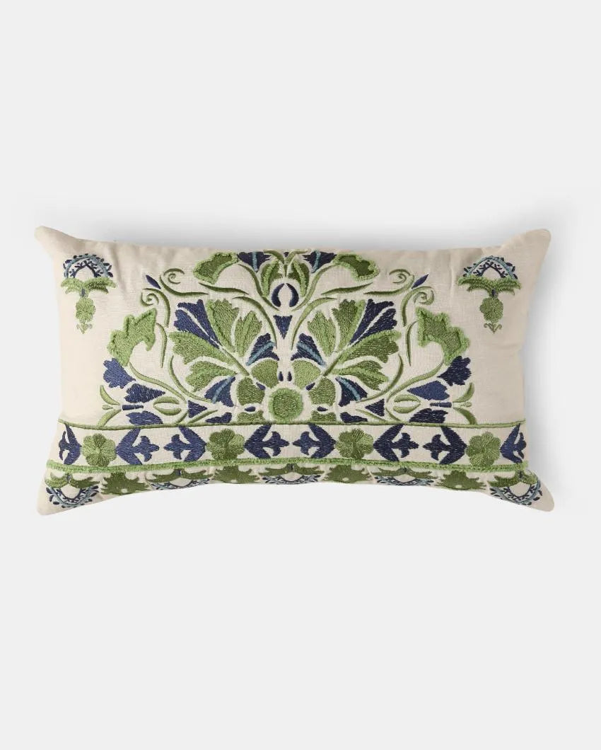 Blue & Green Cushion Cover  | 12 x 20 inches Motifs