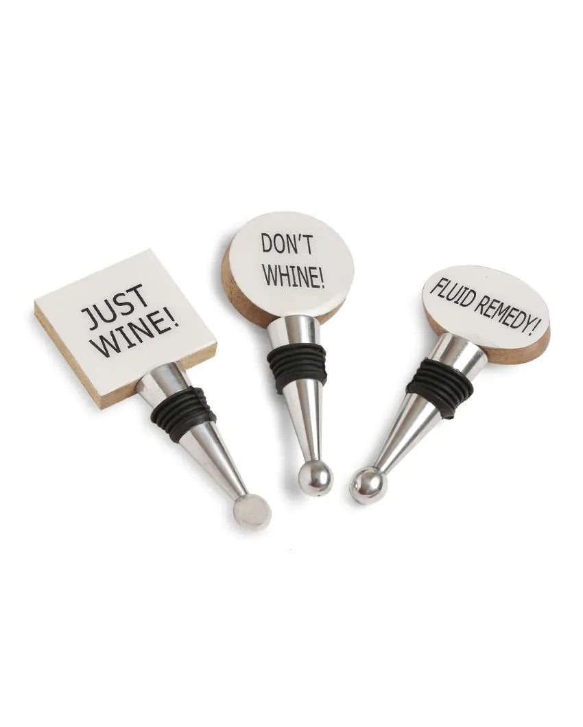 Quirky Captions Wine Stoppers | Set of 3