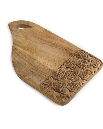 Geomatric Design Hand Carved Chopping Board