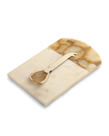 Agate & Marble Cheese Board with Cheese Knife