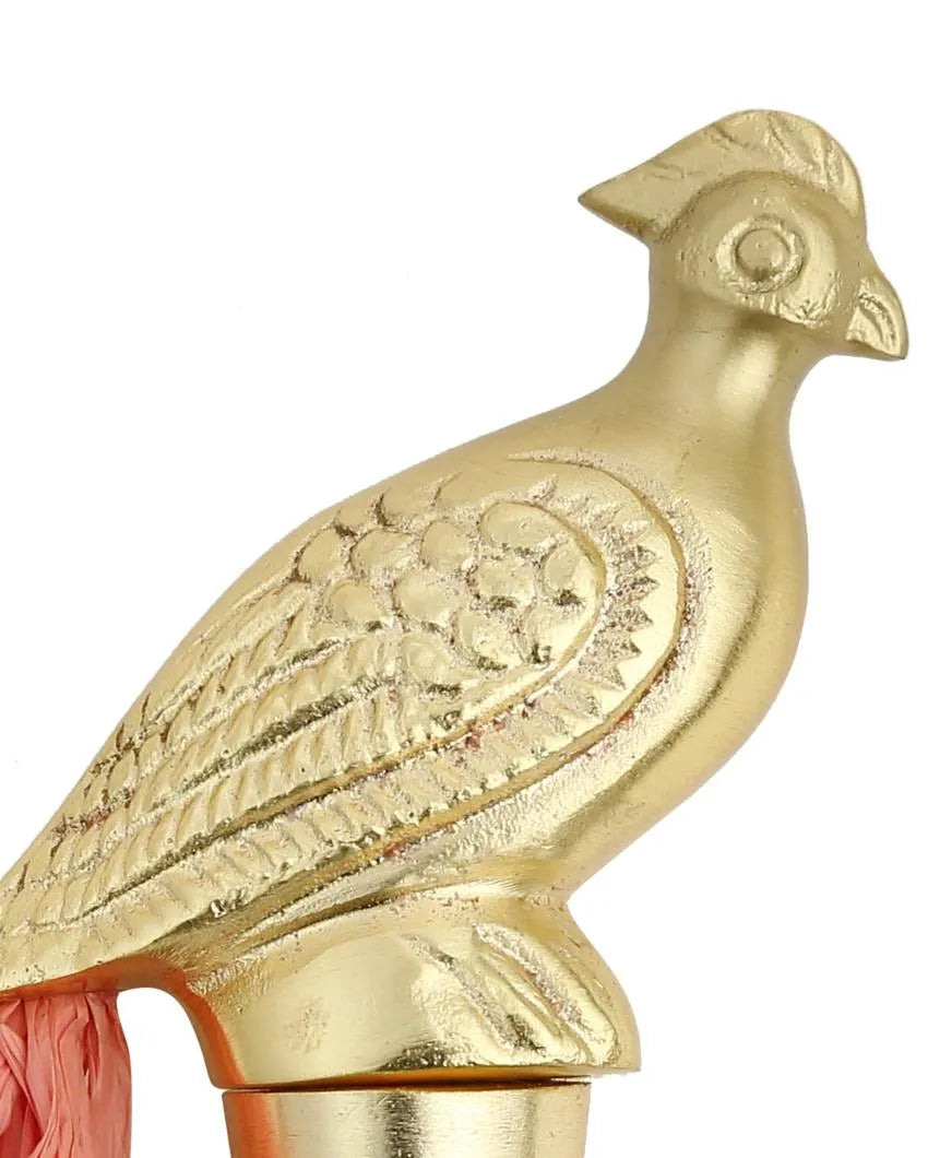 Rooster Gold Tone Wine Bottle Stopper