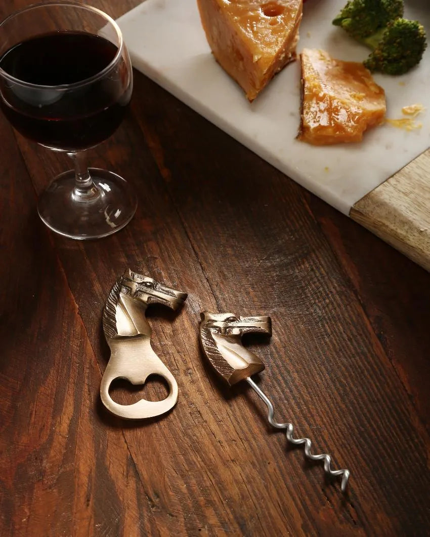 Horse Bottle Opener & Cork Screw | Set of 2