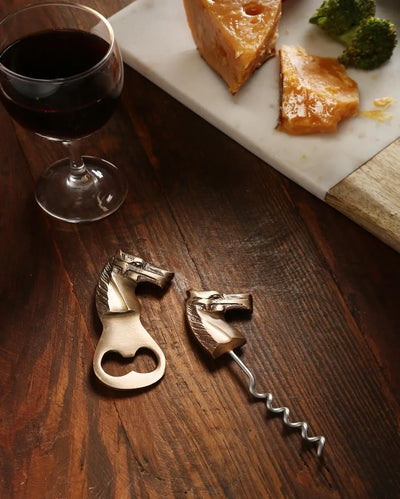 Horse Bottle Opener & Cork Screw | Set of 2