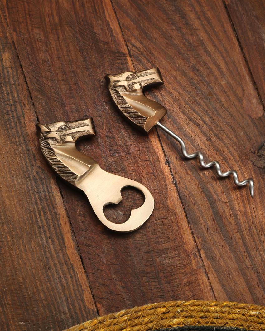 Horse Bottle Opener & Cork Screw | Set of 2