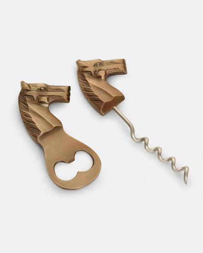 Horse Bottle Opener & Cork Screw | Set of 2