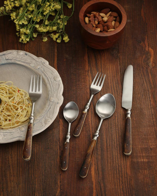 Antique Finish Cutlery | Set of 5