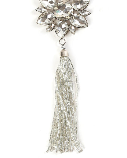 Crystal Star Ornament with Beaded Tassel