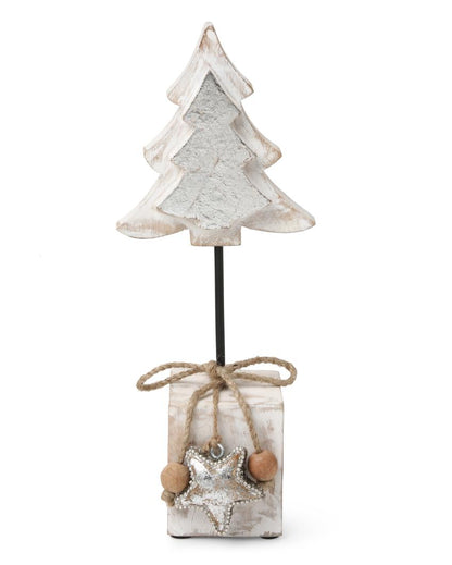 Silver Foiling Wooden Tree