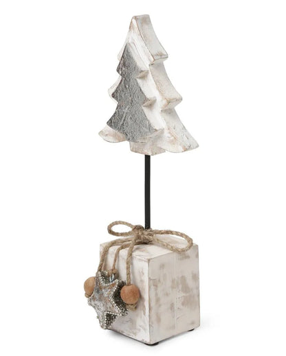 Silver Foiling Wooden Tree