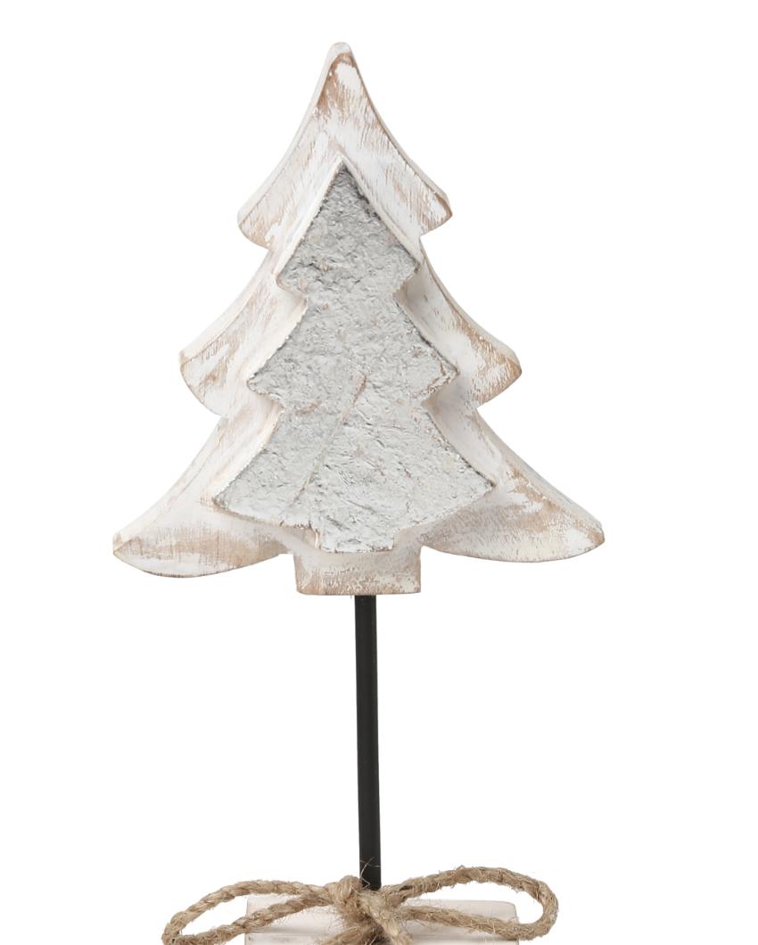 Silver Foiling Wooden Tree