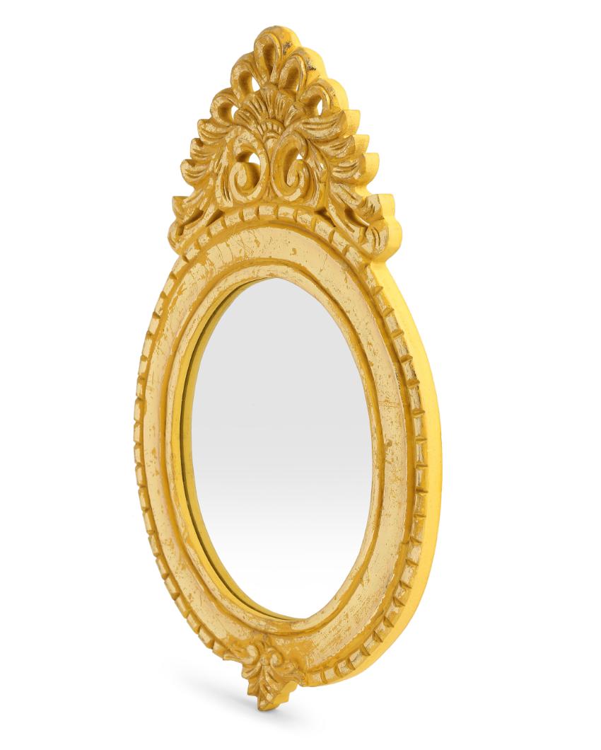 Yellow MDF Finish Mirror