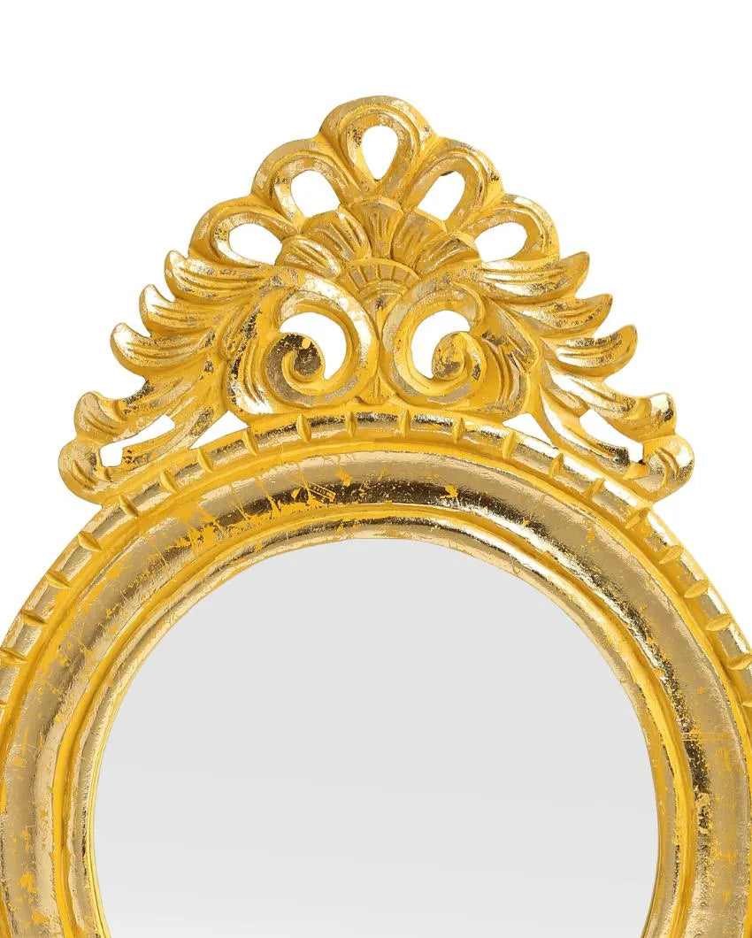 Yellow MDF Finish Mirror