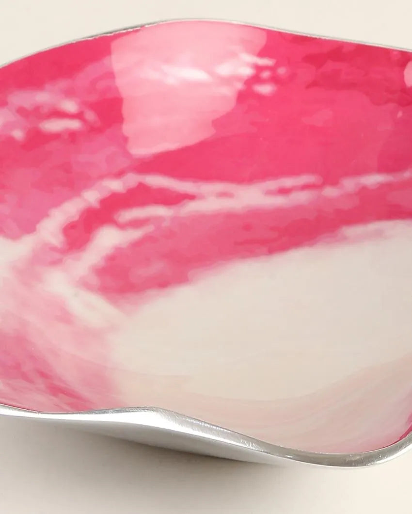 Enameled Aluminum Platters | Set of 3 Pink