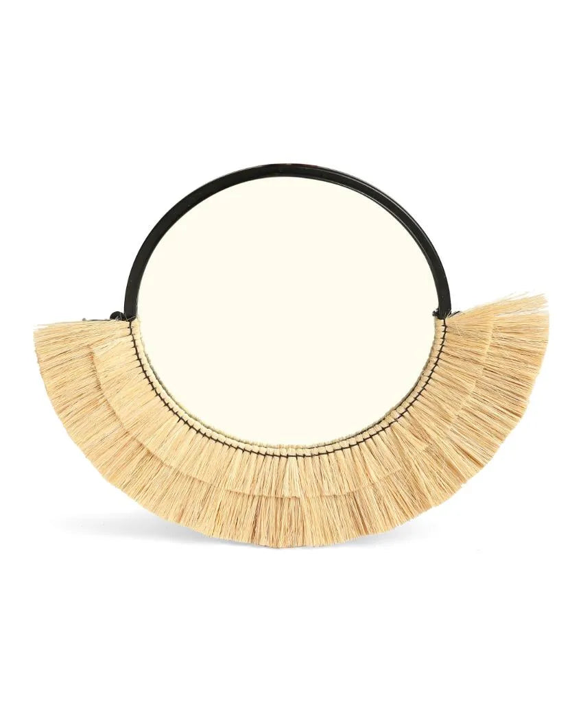 Natural Sea Grass Round Decorative Crafted Mirror