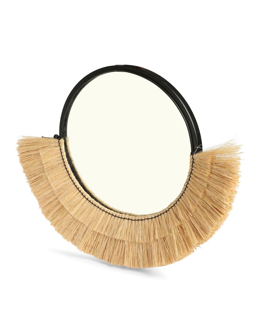 Natural Sea Grass Round Decorative Crafted Mirror