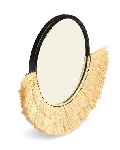 Natural Sea Grass Round Decorative Crafted Mirror