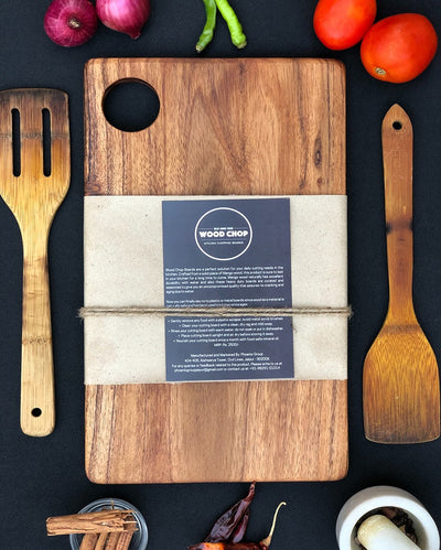 Sturdy Acacia Wood Reversible Cutting Board | 15 x 8 x 1 inches