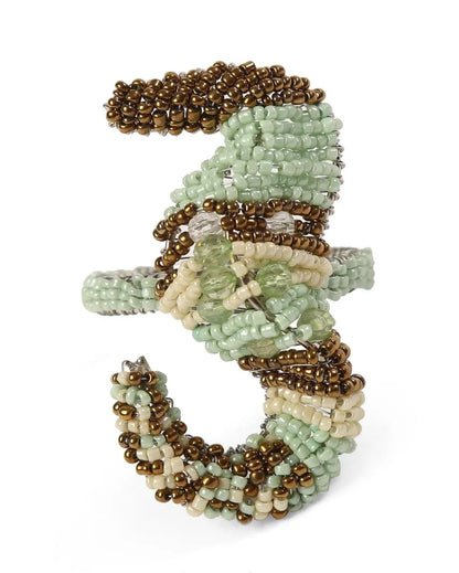 Sealife Beaded Table Napkin Rings | Set of 4