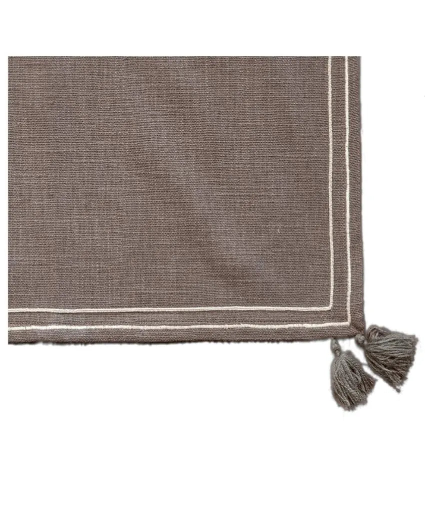 Grey Cotton Placemats | Set of 4