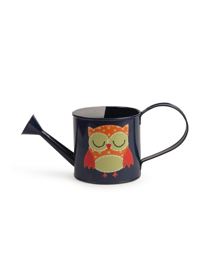 Owl Design Iron Watering Can