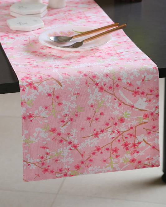 Beautiful Flower Pattern Reversible Table Runner | 42 x 12 inches