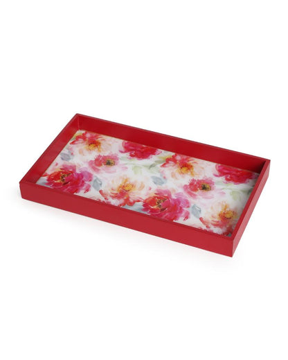 Flower Design Enamelled MDF Tray