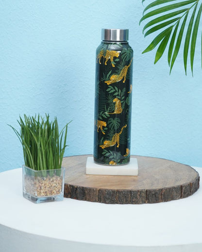 Wild Jungle Print Stainless Steel Water Bottle | 3 x 10 inches