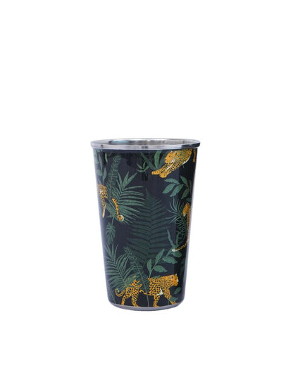 Wild Jungle Print Stainless Steel Tumblers | Set of 2 | 3 x 5 inches