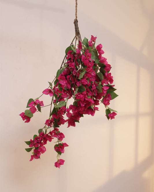Wisteria Vine Ratta Fake Hanging Artificial Garland Silk Long Bush Flowers | 33 Inches Light Pink