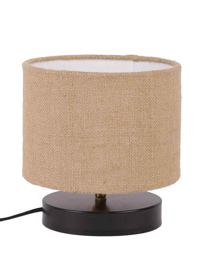 Fashionable Beige Jute Designer Table Lamp For Home Decor