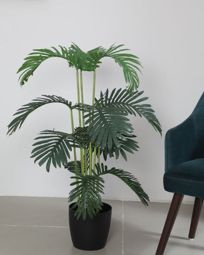 Artificial Areca Palm Plant with Pot For Indoor & Outdoor | 3.9 Feet