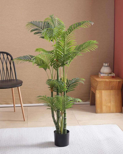 Artificial Areca Palm Plant with Pot For Indoor & Outdoor | 4.2 Feet