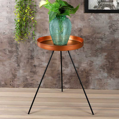 Geo Detachable Table Copper & Black