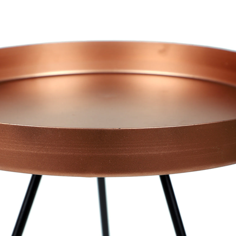 Geo Detachable Table Copper & Black