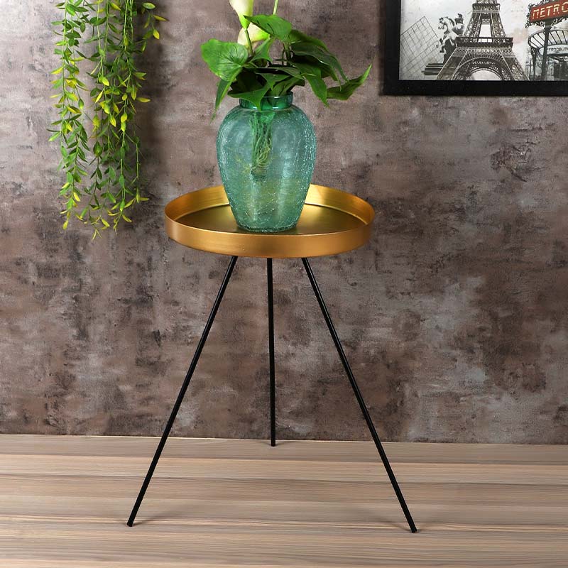 Geo Detachable Table Black & Gold