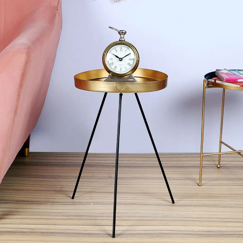 Geo Detachable Table Black & Gold