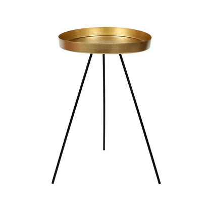 Geo Detachable Table Black & Gold