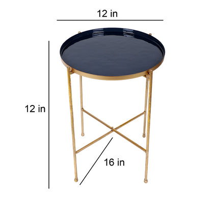 Grey & Gold Foldable Table Set Default Title