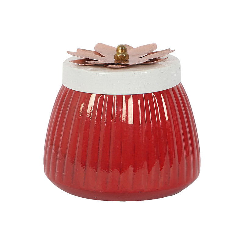 Metal Jars | Set of 2 Red