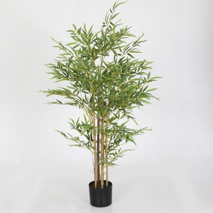 Artificial Green Real Touch Bamboo Plant With Pot | 48 Inch Default Title