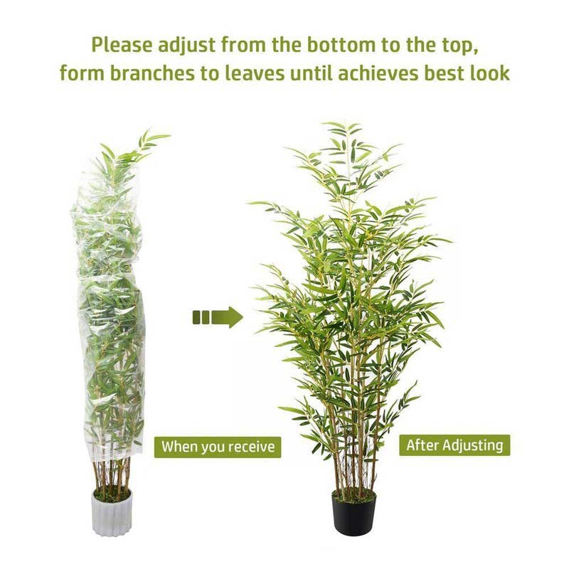 Elegant Plastic Bamboo Plant | 150 Cm Default Title