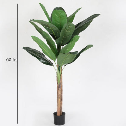 Artificial Green Real Touch Banana Plant With Pot | 60 Inch Default Title
