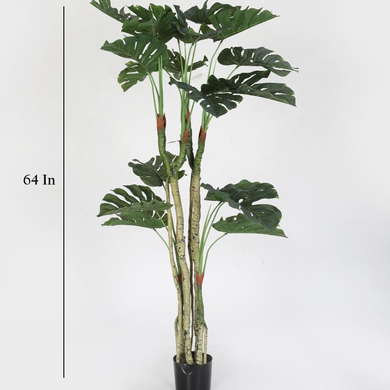 Monstary Artificial Real Touch Plant With Pot 64 Inch Dusaan
