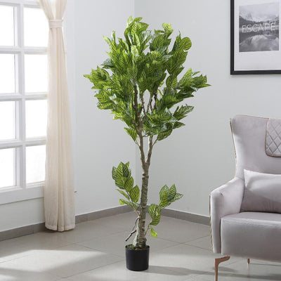 Croton Artificial Real Touch Plant With Pot | 68 Inch Default Title