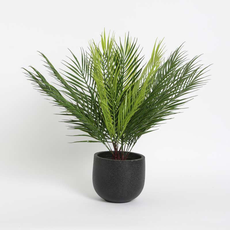 Mini Artificial Dypsis Areca Palm 9 Leaves Set of 3