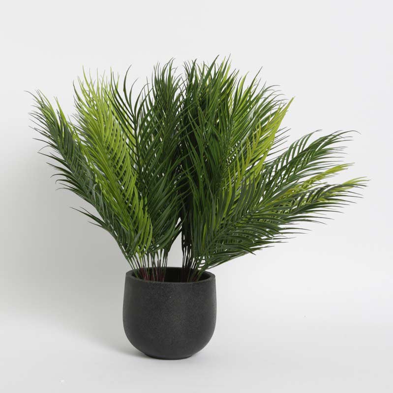 Mini Artificial Dypsis Areca Palm 9 Leaves Set of 4
