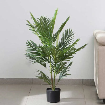 Graceful Plastic Areca Palm Tree For Home Decor Default Title