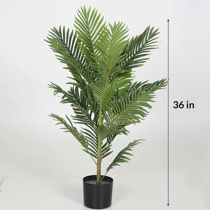 Graceful Plastic Areca Palm Tree For Home Decor Default Title