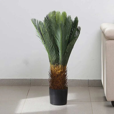 Big Artificial Cycus Plant with Black Pot Default Title